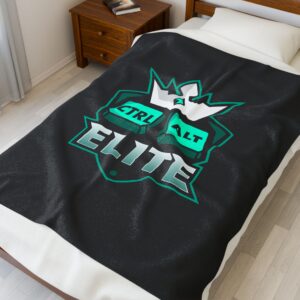 Ctrl Alt Elite Logo Blanket | ELT Gaming Keyboard Throw