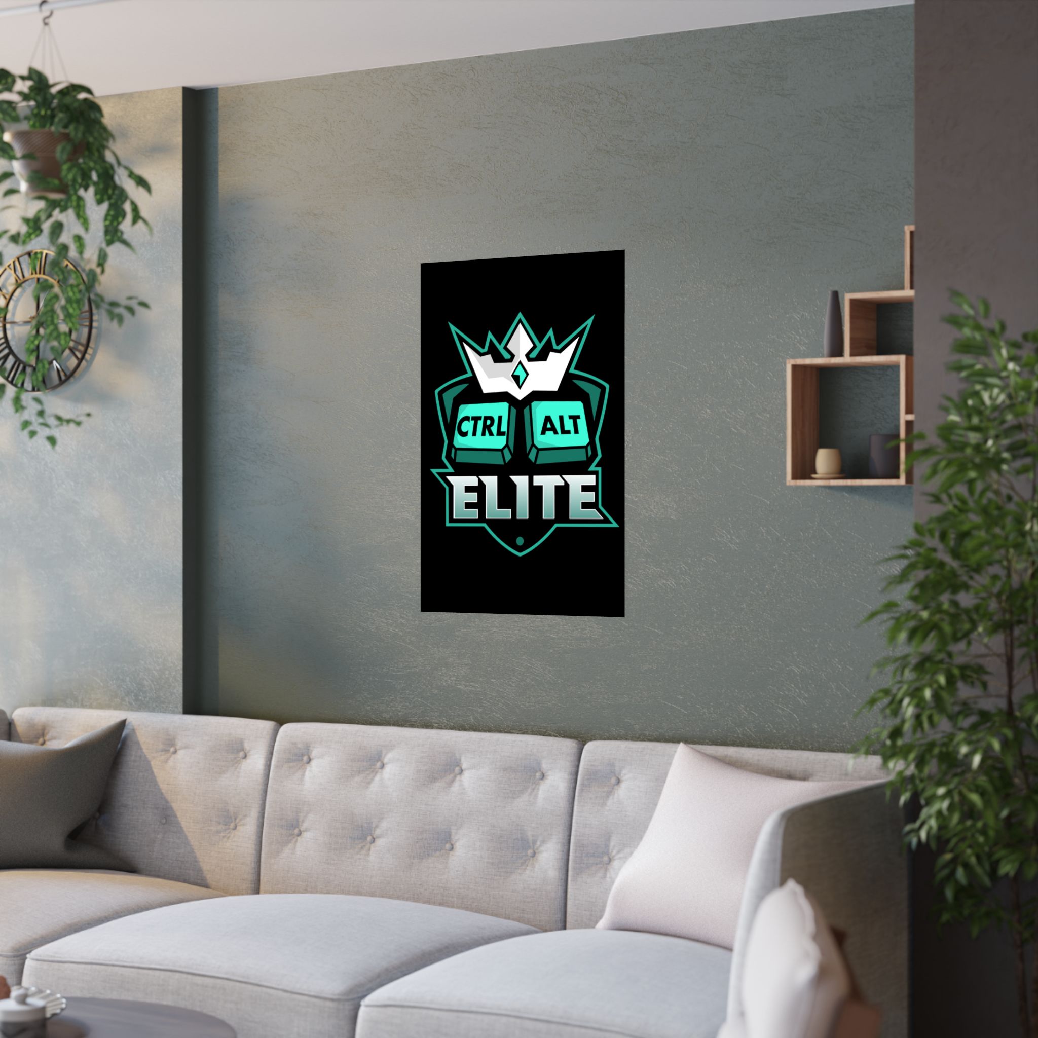 Ctrl Alt Elite Poster | Satin 210gsm, Gamer Keyboard Art - Image 8